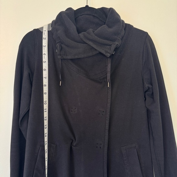 Lululemon Gratitude Wrap Black Cardigan Jacket Coat Athletic Athleisure Sz Small - Picture 6 of 13